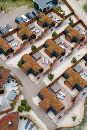 Annebergs Limtræ Natursuiter Hytter Camping Drone